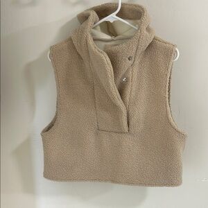 Pilcro Tan Sherpa Vest